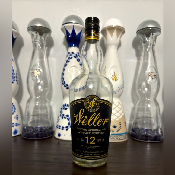 Weller 12 Years Bourbon Whiskey EMPTY bottle from Pappy Van Winkle. - Picture 1 of 5